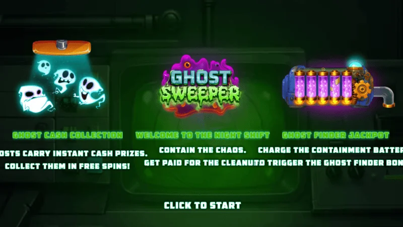 Ghost Sweeper – peamenüü enne sessiooni algust